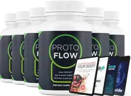 Protoflow 6 bottle best value bundle 180 day supply with free shipping and bonus books